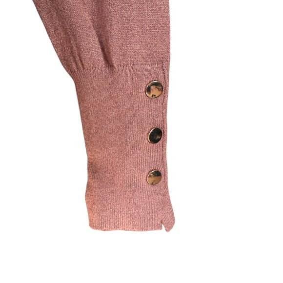 Love Tree dusty rose long sleeve pullover turtleneck sweater women's size small - Picture 6 of 9